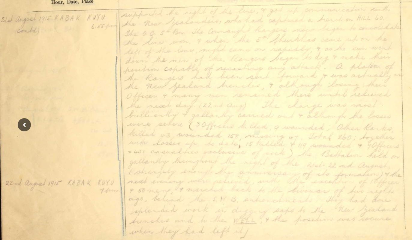 connaught rangers diary 2